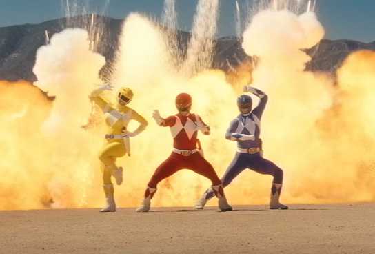 The Yellow, Red, and Blue Power Ranger from the live action Fortnite Chapter 6 Season 4 trailer.